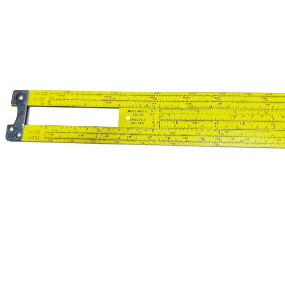Vintage Pickett N803-ES Log Slide Rule w/ Black Leather Holder - Picture 10 of 10
